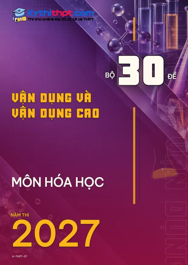 Bìa Bộ 30 đề Vận dụng và Vận dụng cao môn Hóa học