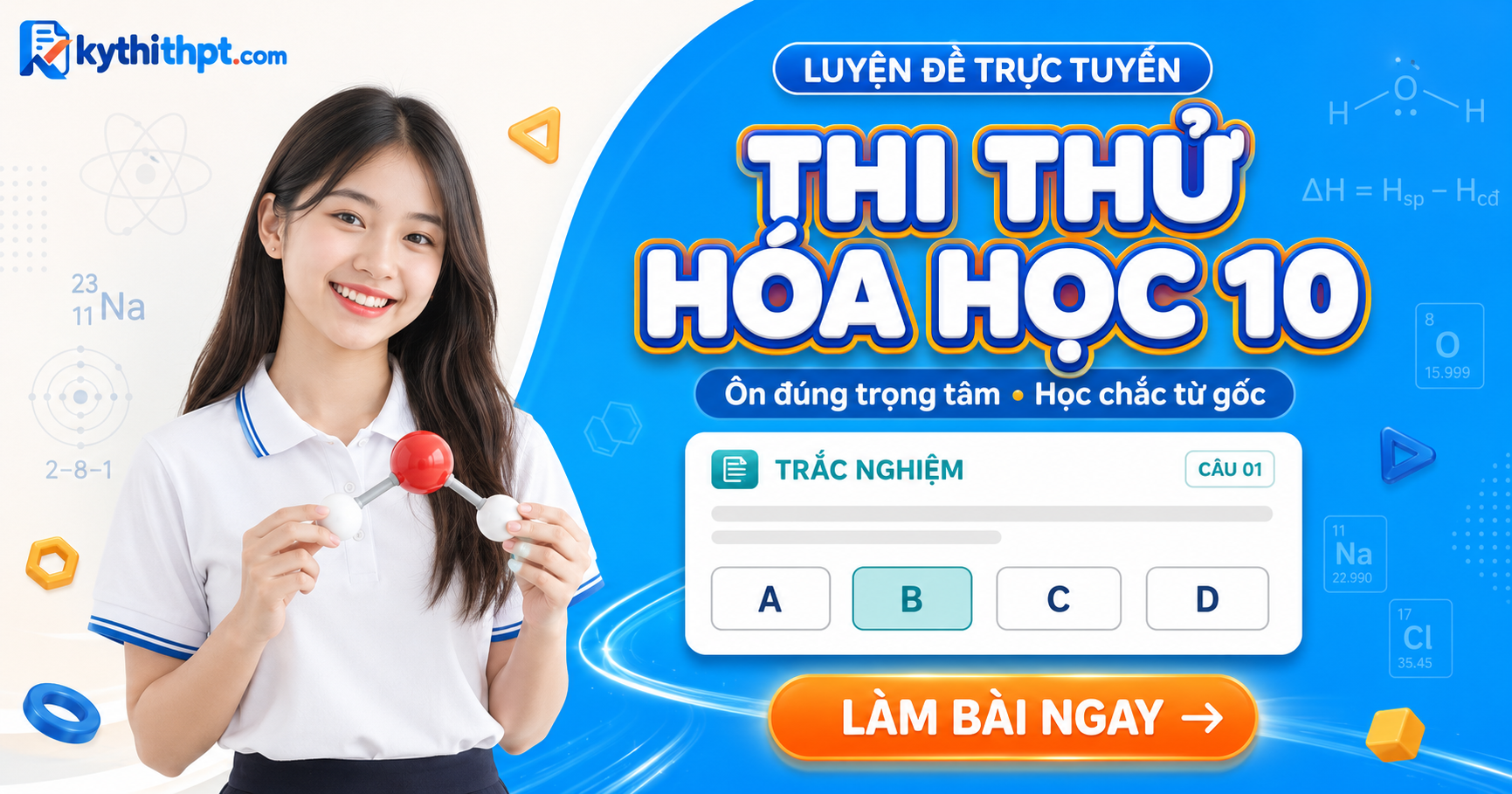 Thi thử cuối kỳ 2 Hóa 10