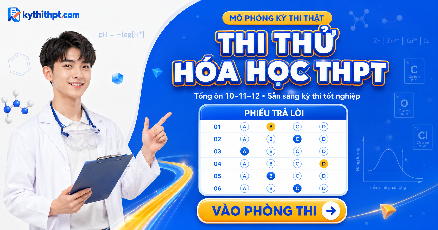Thi thử tốt nghiệp THPT môn Hóa học