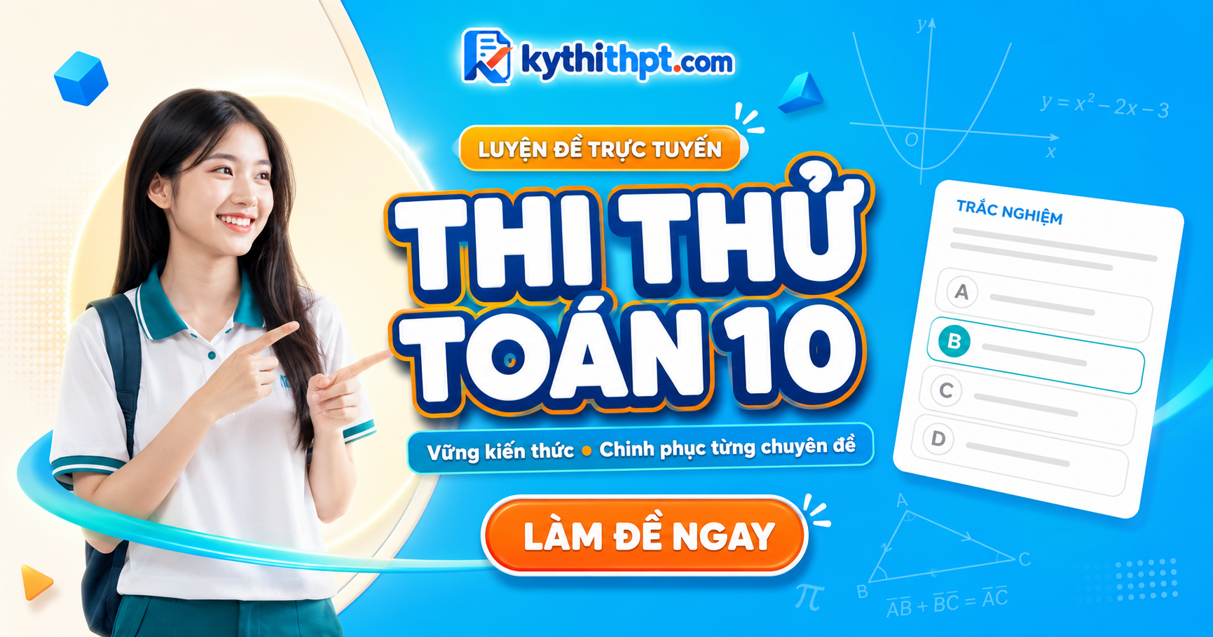 Thi thử giữa kỳ 2 Toán 10