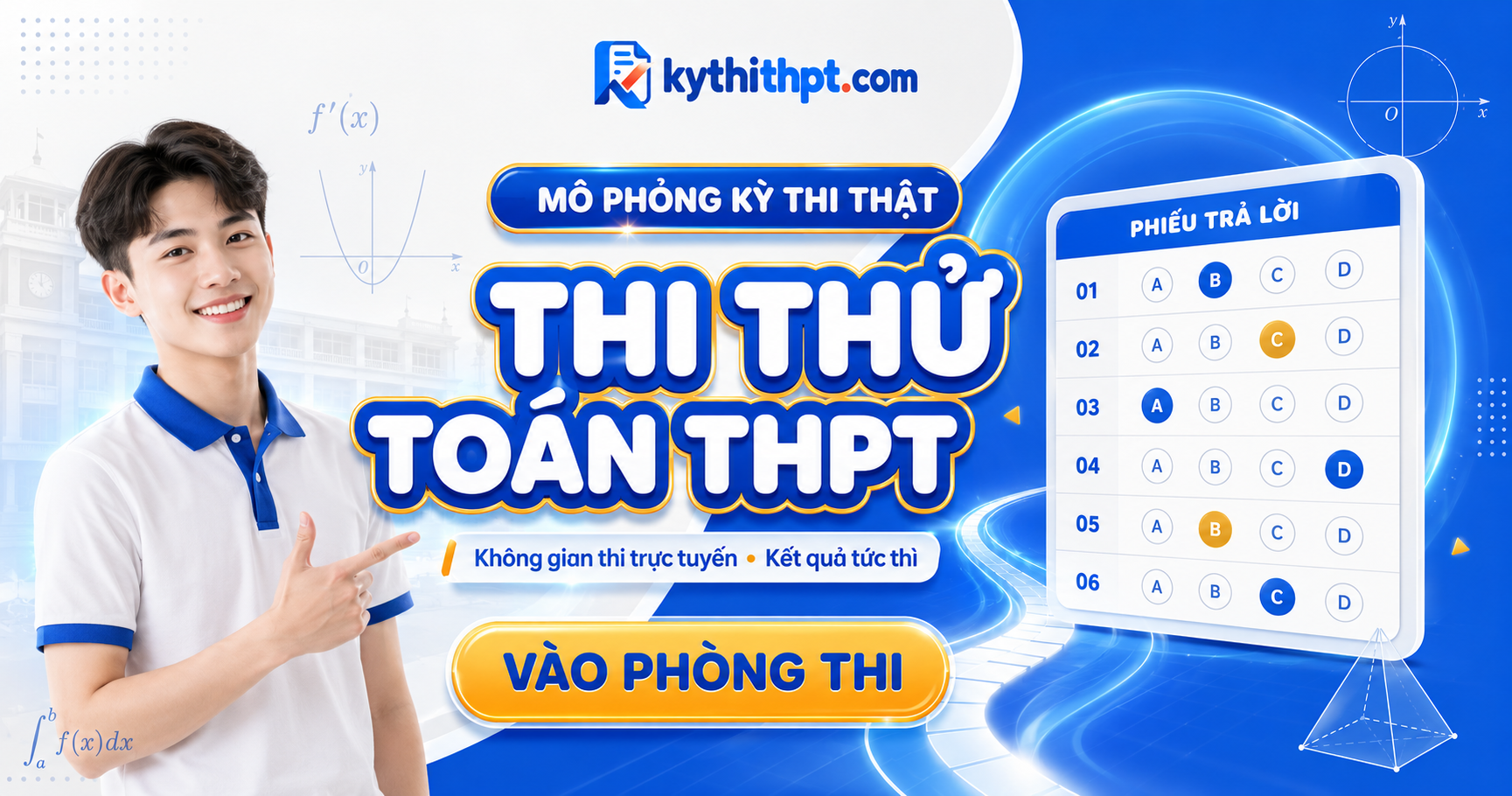 Thi thử tốt nghiệp THPT môn Toán