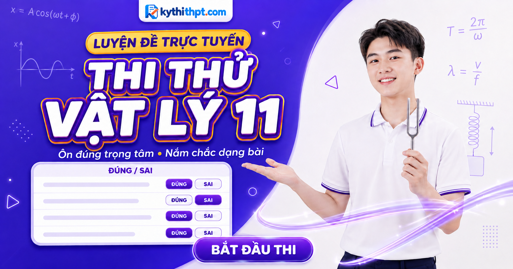 Thi thử giữa kỳ 2 Vật lý 11