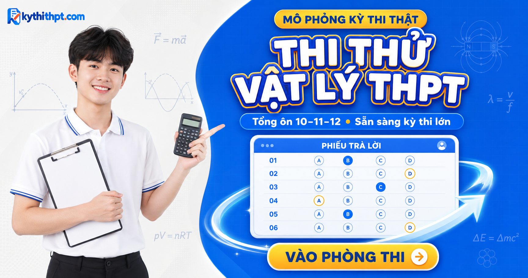 Thi thử tốt nghiệp THPT môn Vật lý